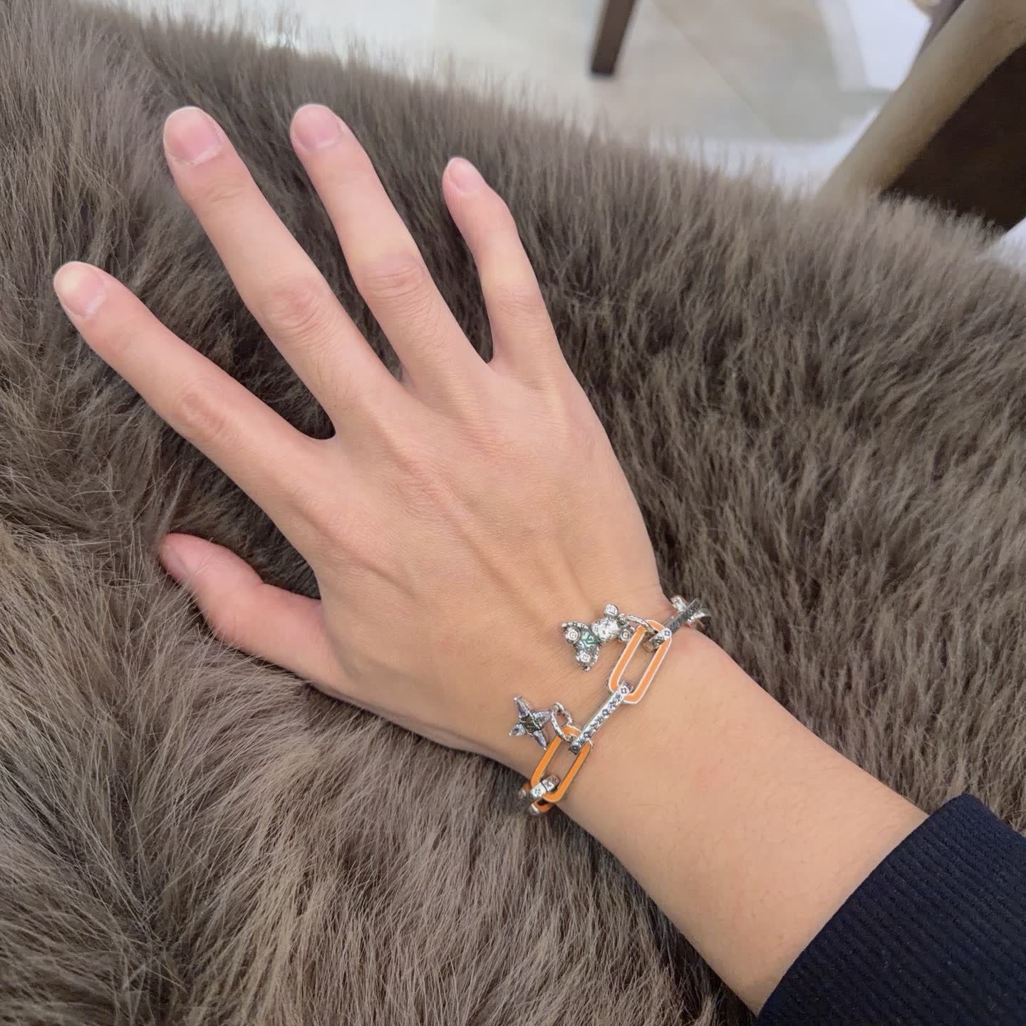 Louis Vuitton Silver Charm Bracelet